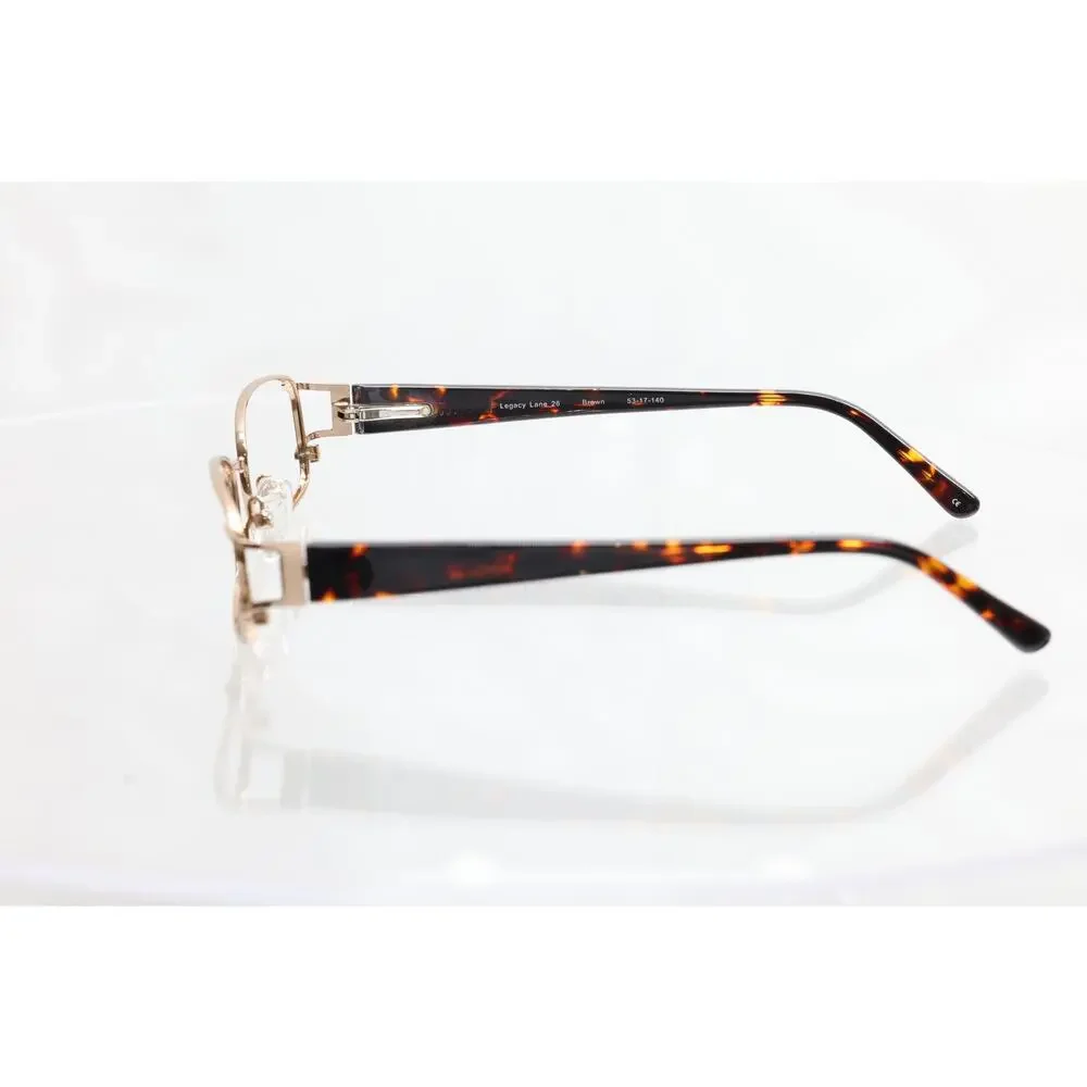 Legacy Lane 26 Brown 53-17-140mm Eyeglass FRAMES ONLY - GOOD CONDITION